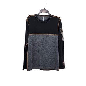 Alp n Rock Women's Cotton Blend Thermal Embroidered Long Sleeve Shirt - M